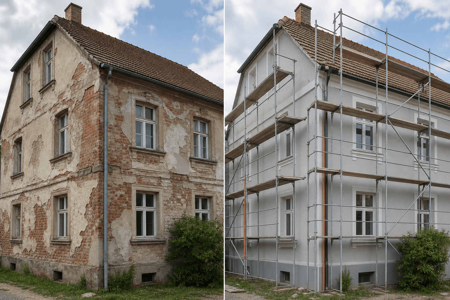 Realizacja elewacji — Renowacja elewacji kamienicy